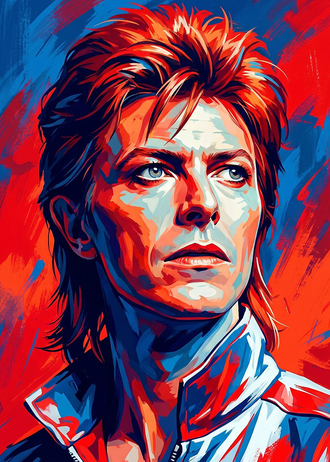 David Bowie Pop Art Portrait