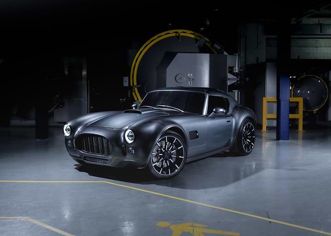Sleek Gray Cobra Sports Car