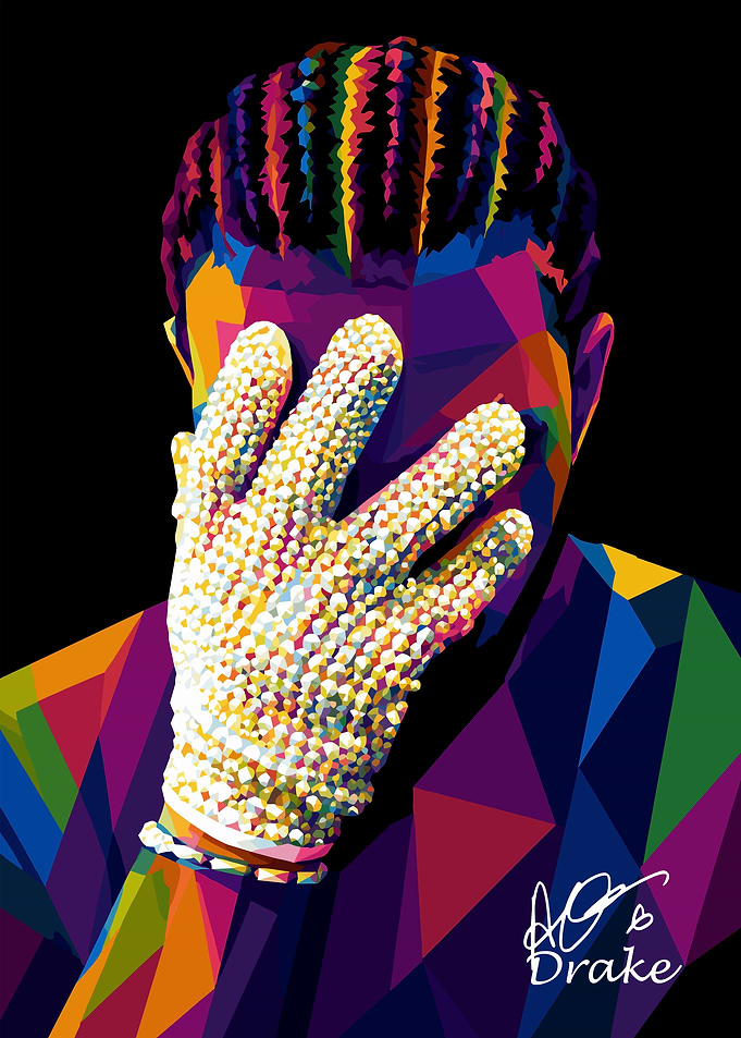 Drake Pop Art Portrait