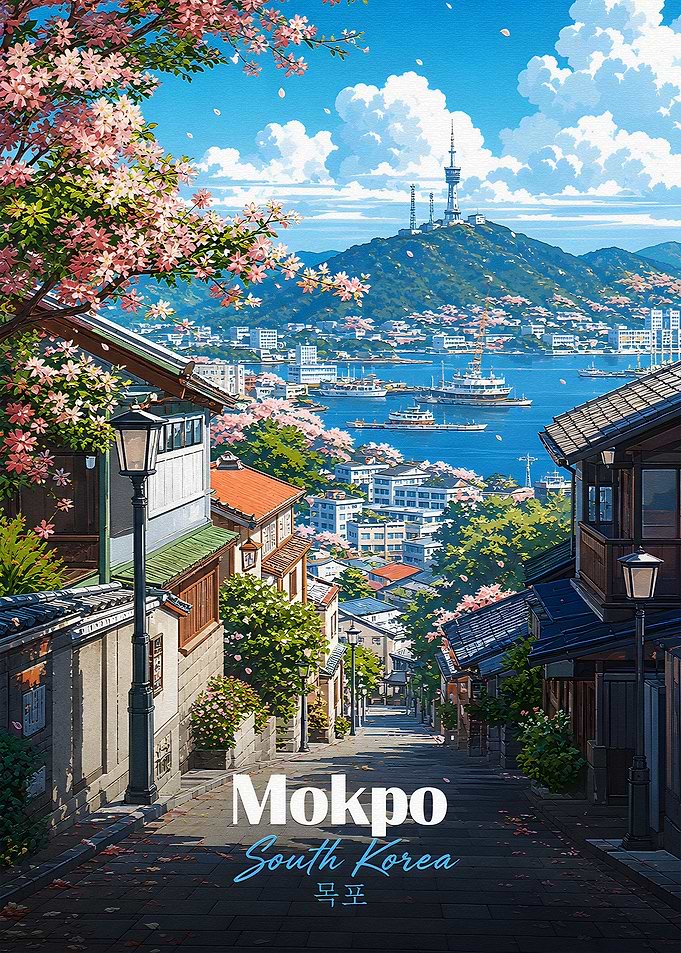 Mokpo South Korea Cherry Blossoms