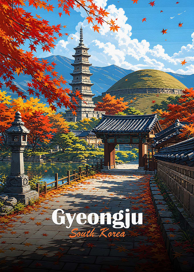 Gyeongju South Korea Autumn Pagoda