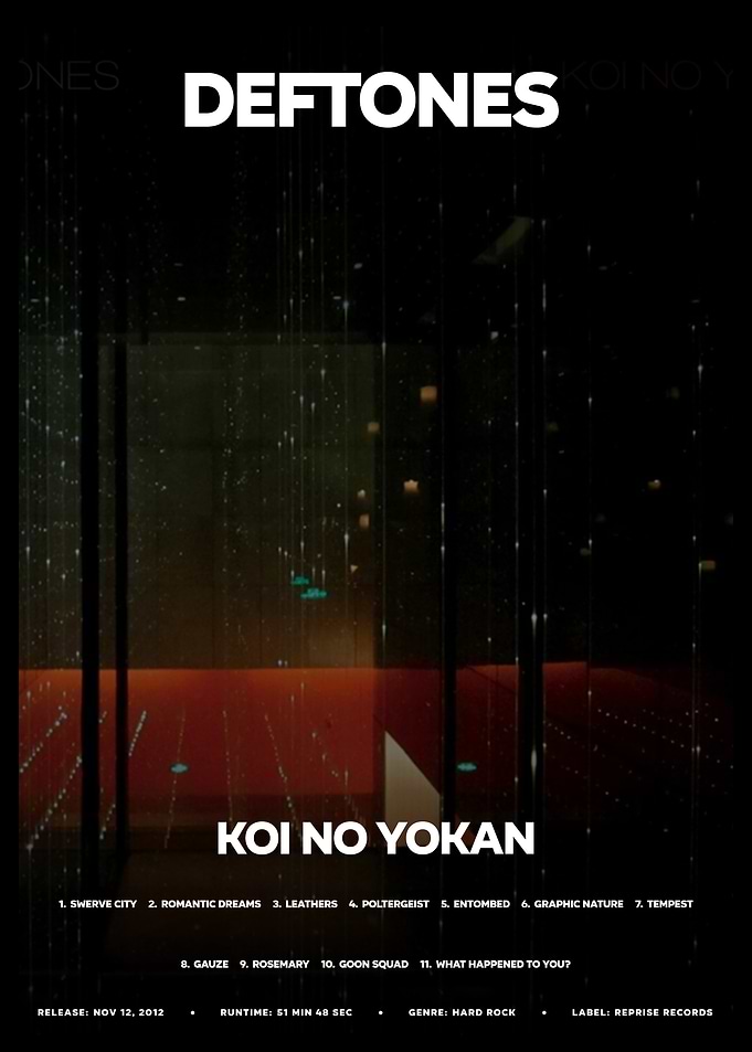 Deftones Koi No Yokan Album Art