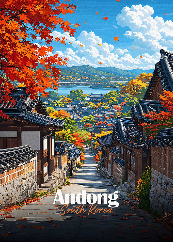 Andong South Korea Autumn Scene