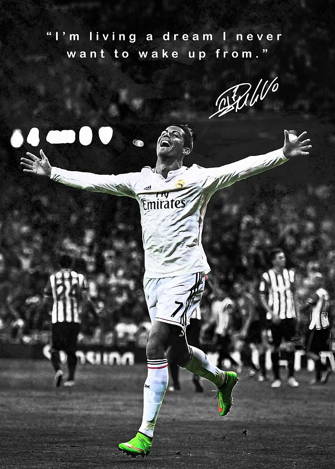 Cristiano Ronaldo celebrating a goal