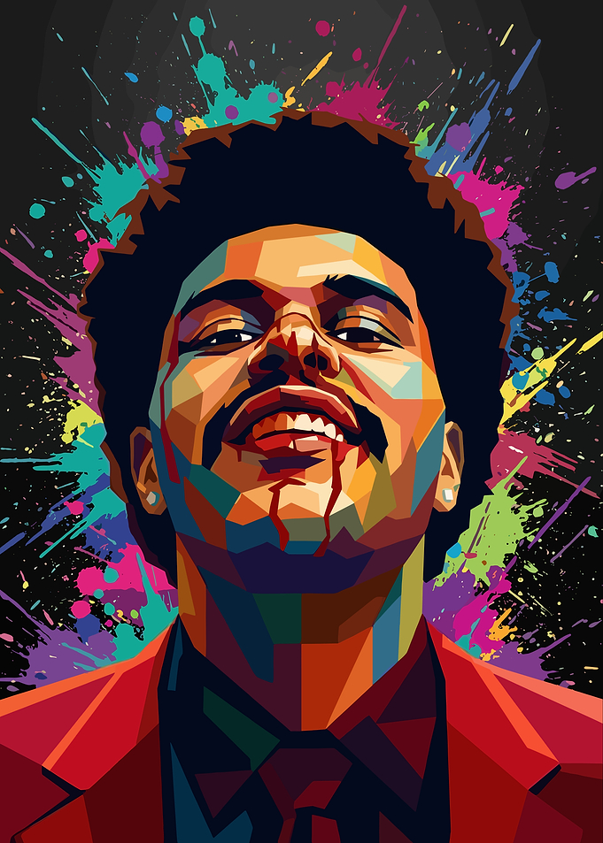The Weeknd Pop Art Portrait