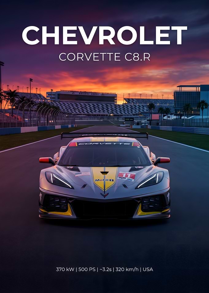 Chevrolet Corvette C8.R on Track