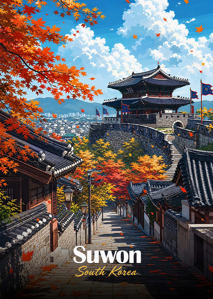 Suwon Fortress in Autumn