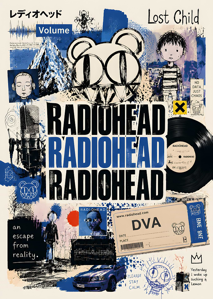Radiohead 'Lost Child' Collage Poster