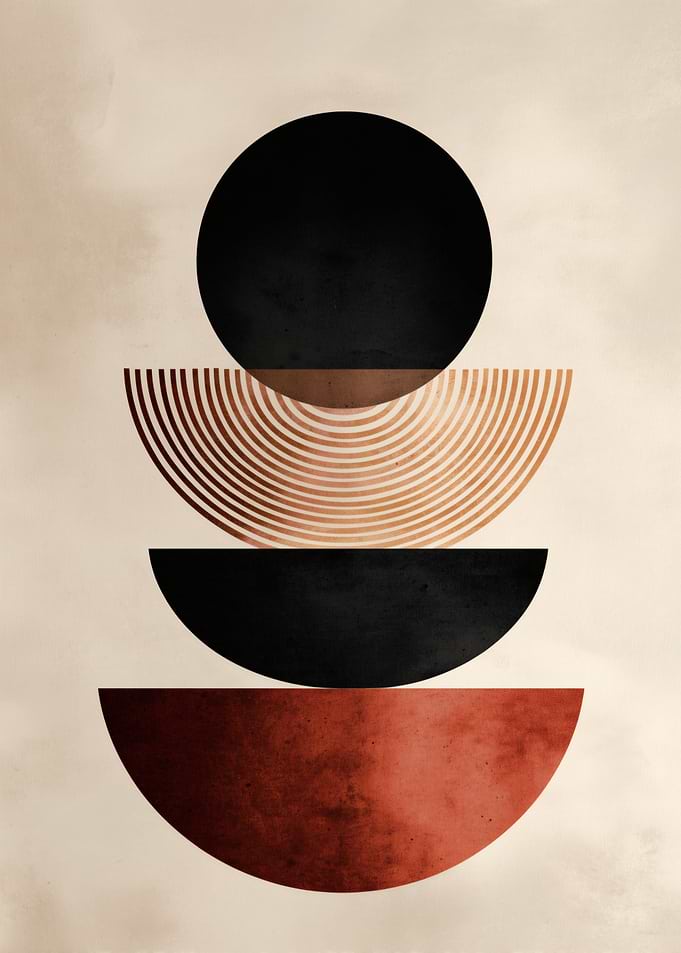 Abstract Geometric Bogo Modern Composition