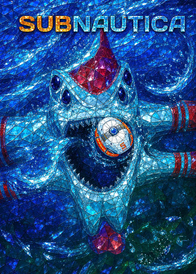 Subnautica Stained Glass Art