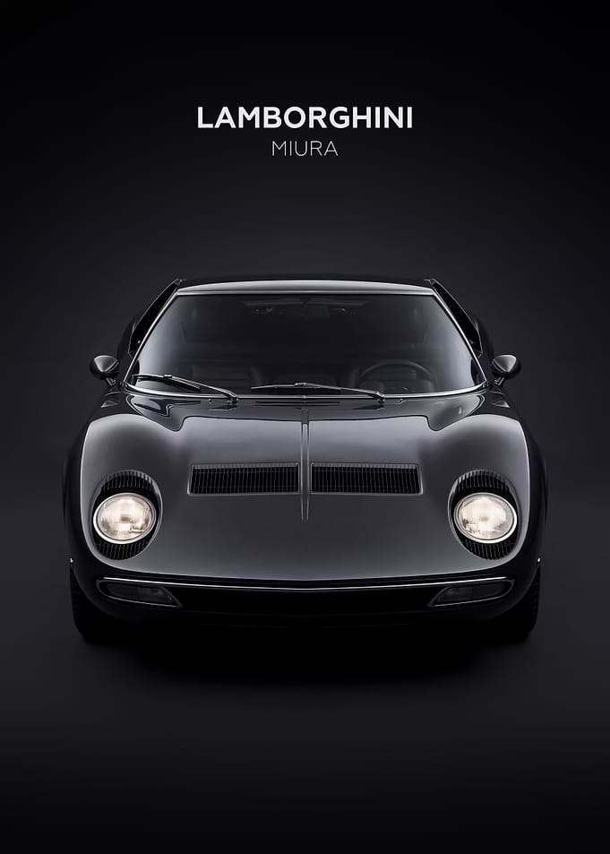 Lamborghini Miura Front View Dark