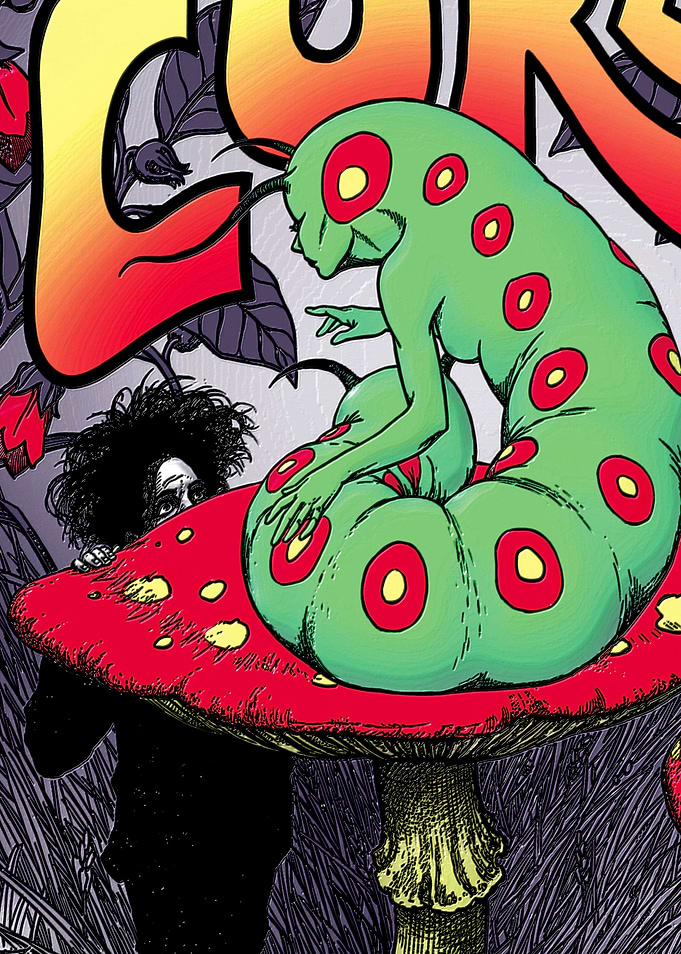 Alice in Wonderland Caterpillar and Edward Scissorhands