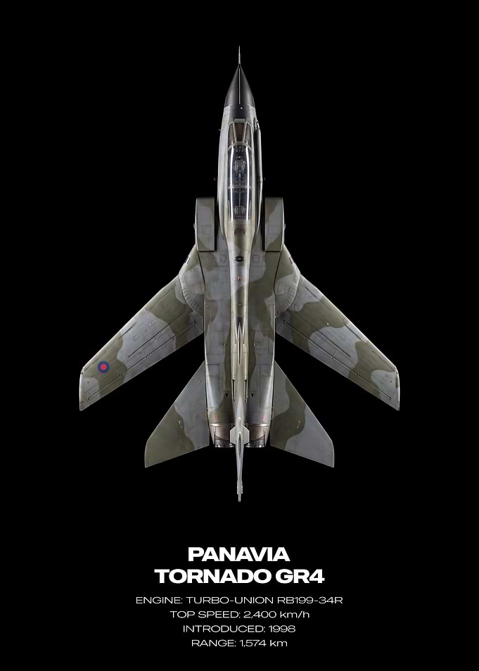 Panavia Tornado GR4 Top View