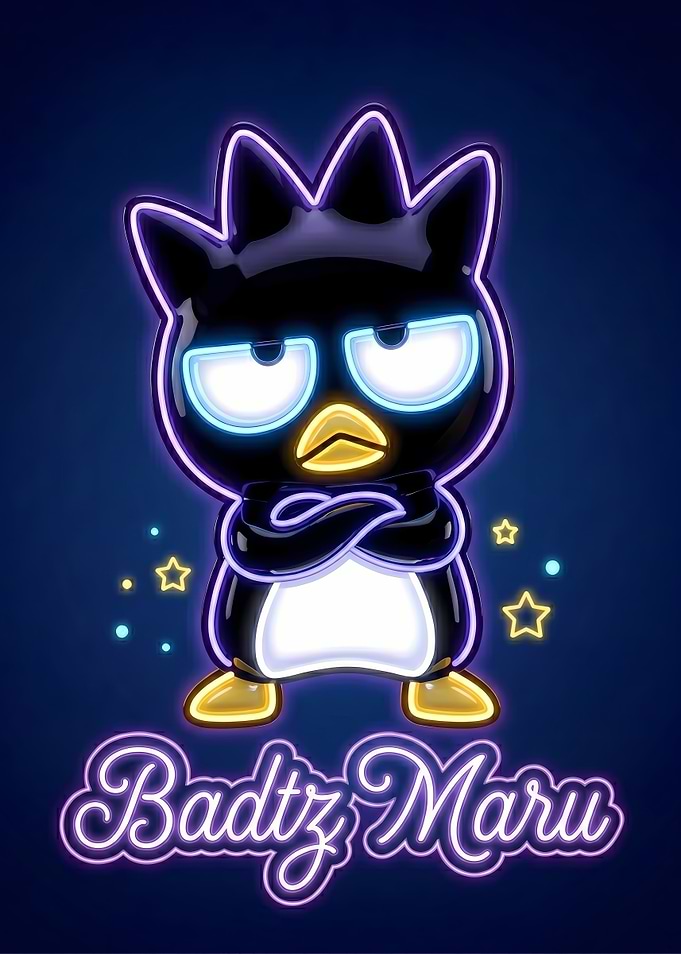 Badtz-Maru Neon Art