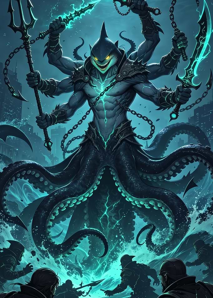 Shark-headed Kraken Warrior
