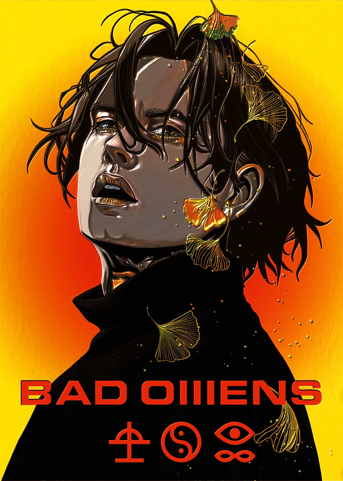 Bad Omens Artwork with Symbols