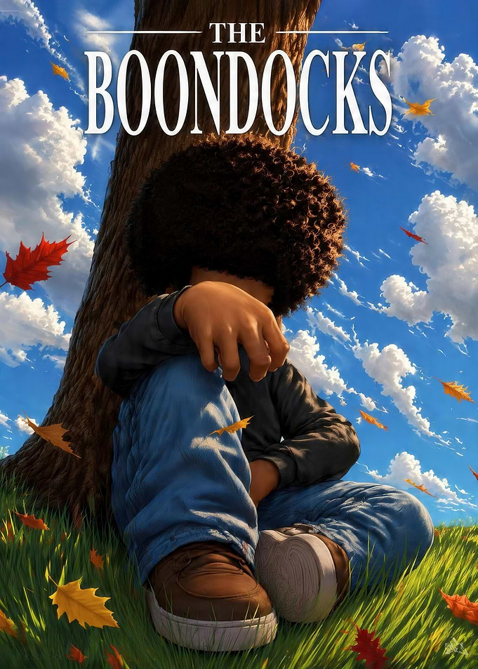 The Boondocks Huey Sitting Under Tree