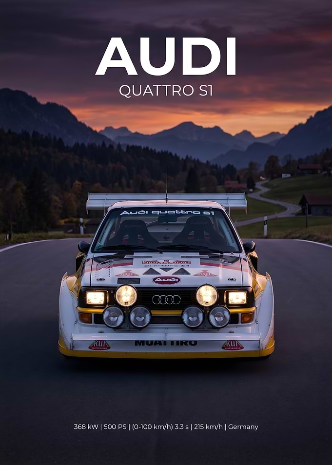 Audi Quattro S1 Rally Car