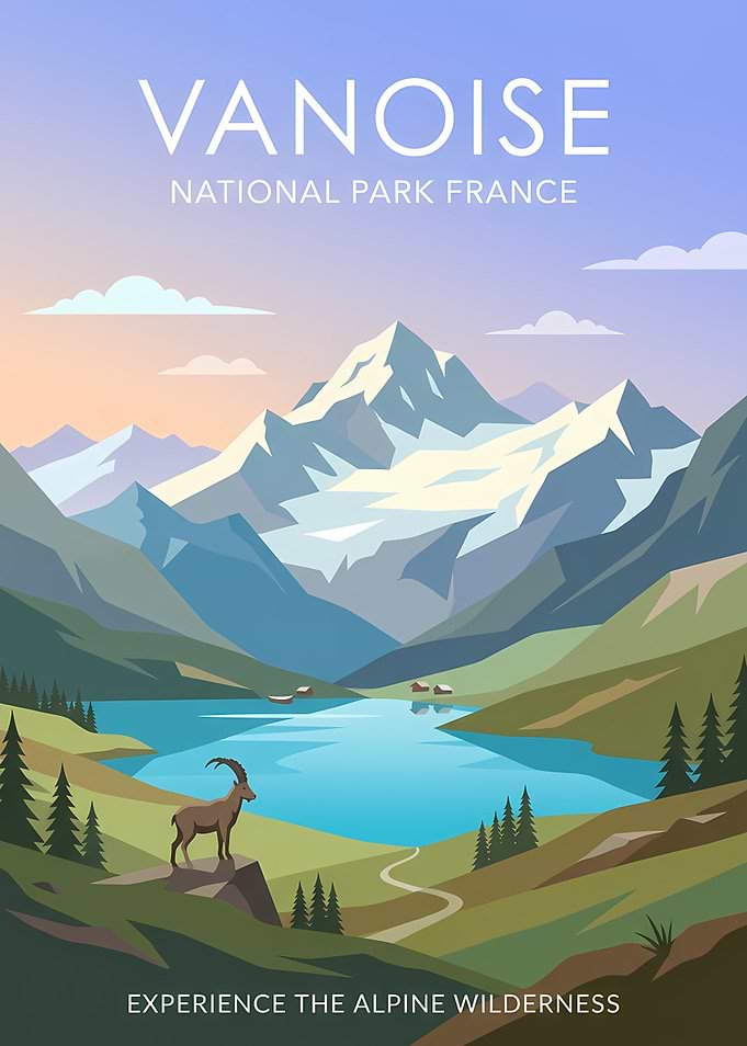 Vanoise National Park France Poster