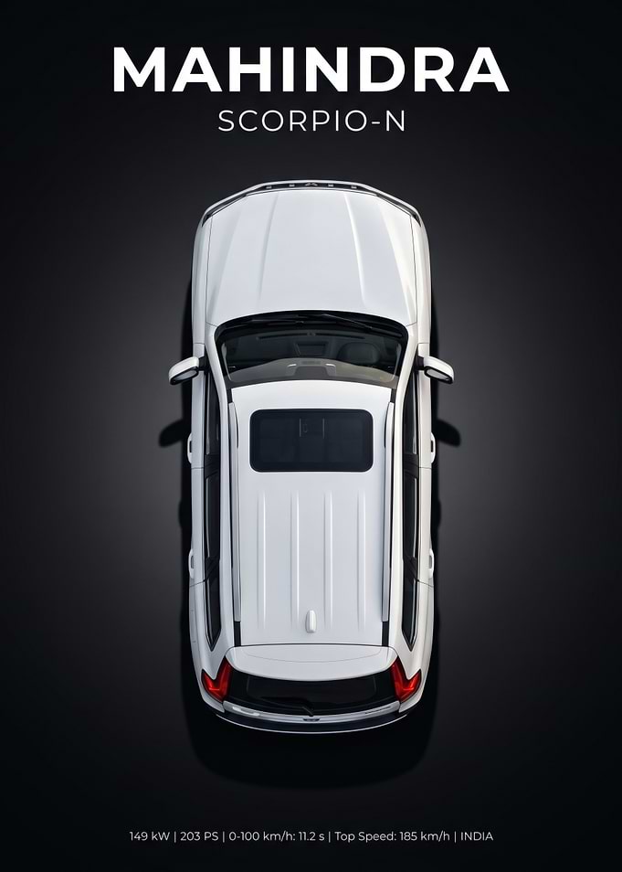 Mahindra Scorpio-N Top View