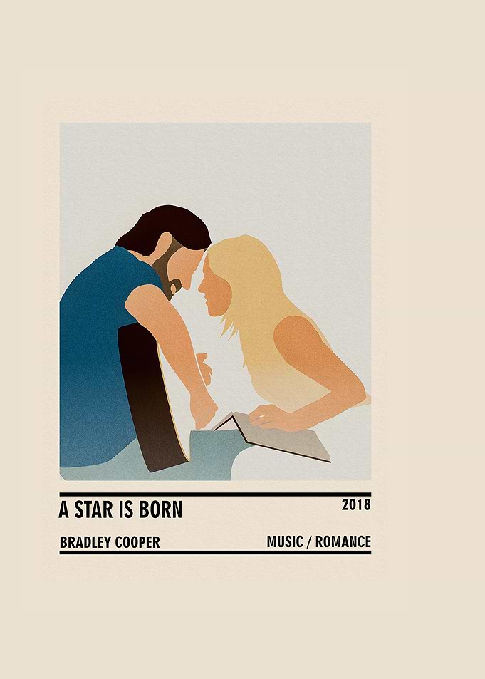 A Star Is Born Minimalist Poster