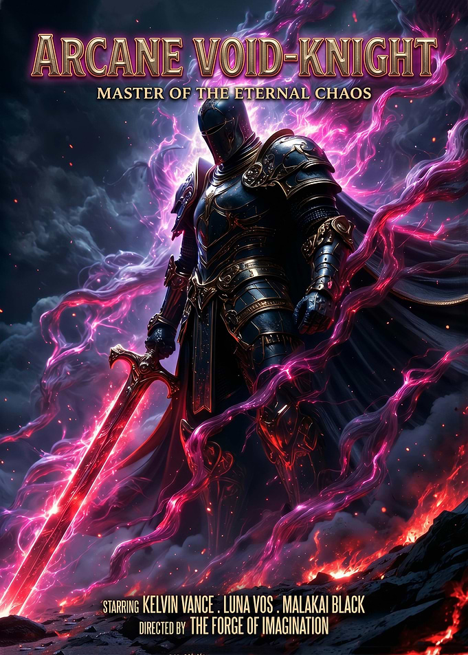 Arcane Void-Knight Poster