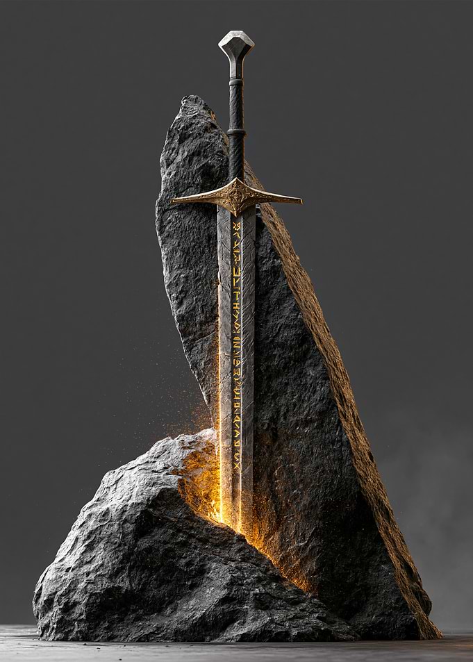 Fantasy Sword in Stone