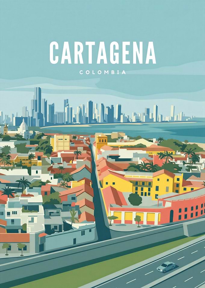 Cartagena Colombia Cityscape