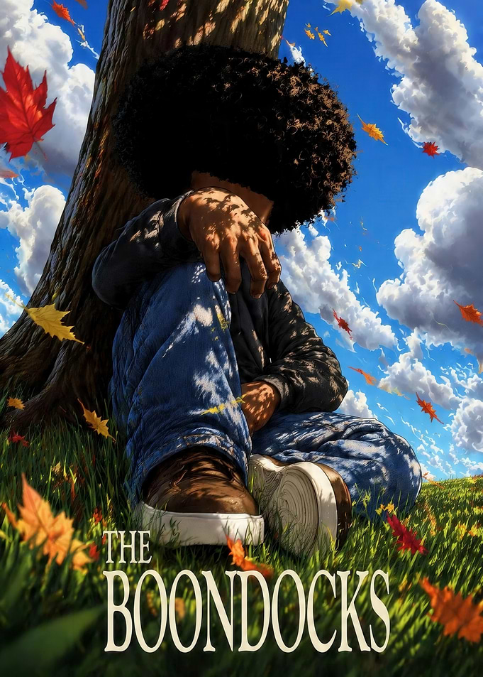 The Boondocks Huey Sitting Under Tree
