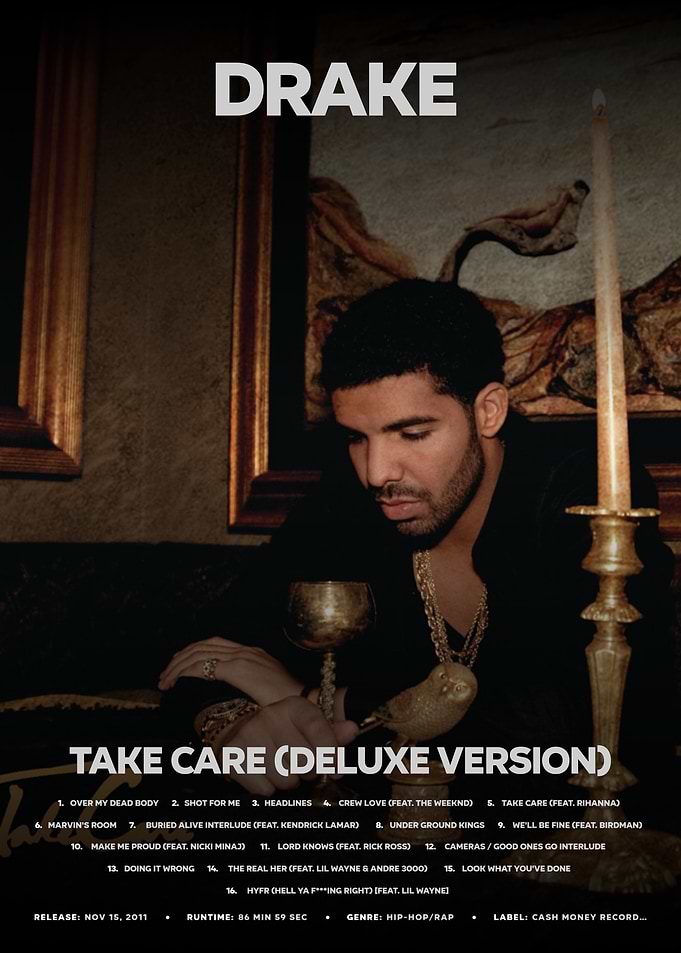 Drake Take Care Album Cover
