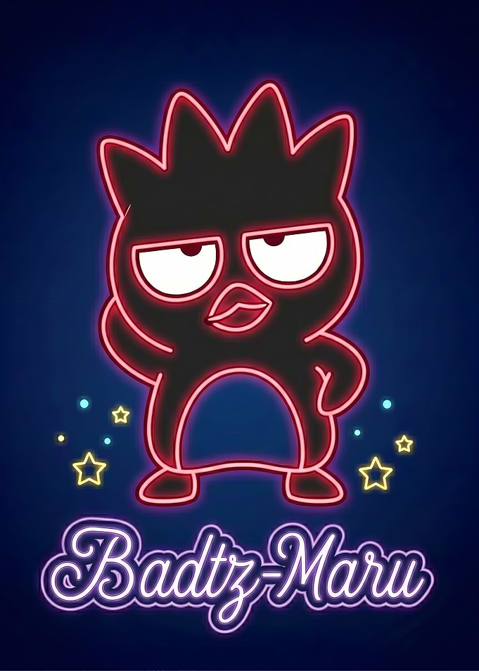 Badtz-Maru Neon Character Art