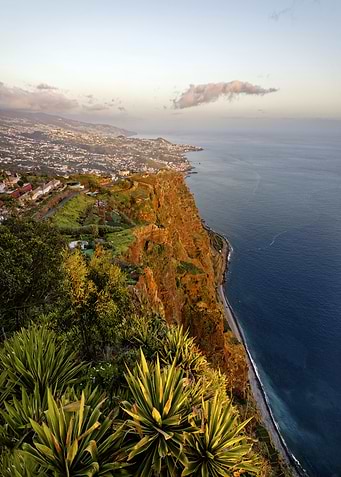 Evening light over Madeira’s south coast – view from Cabo Girão