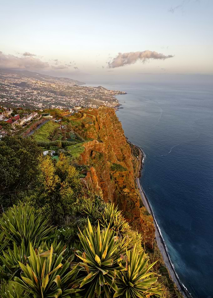 Evening light over Madeira’s south coast – view from Cabo Girão