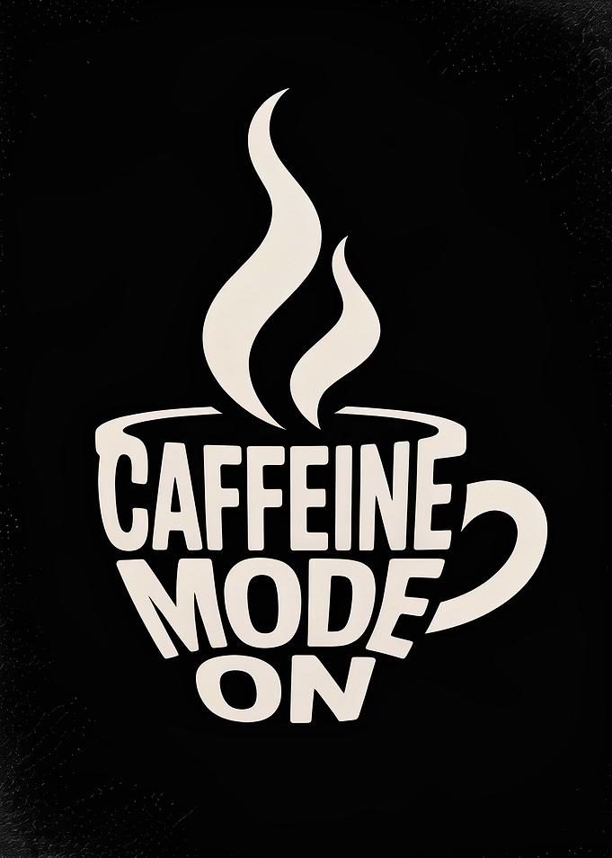 Caffeine Mode On Coffee Cup