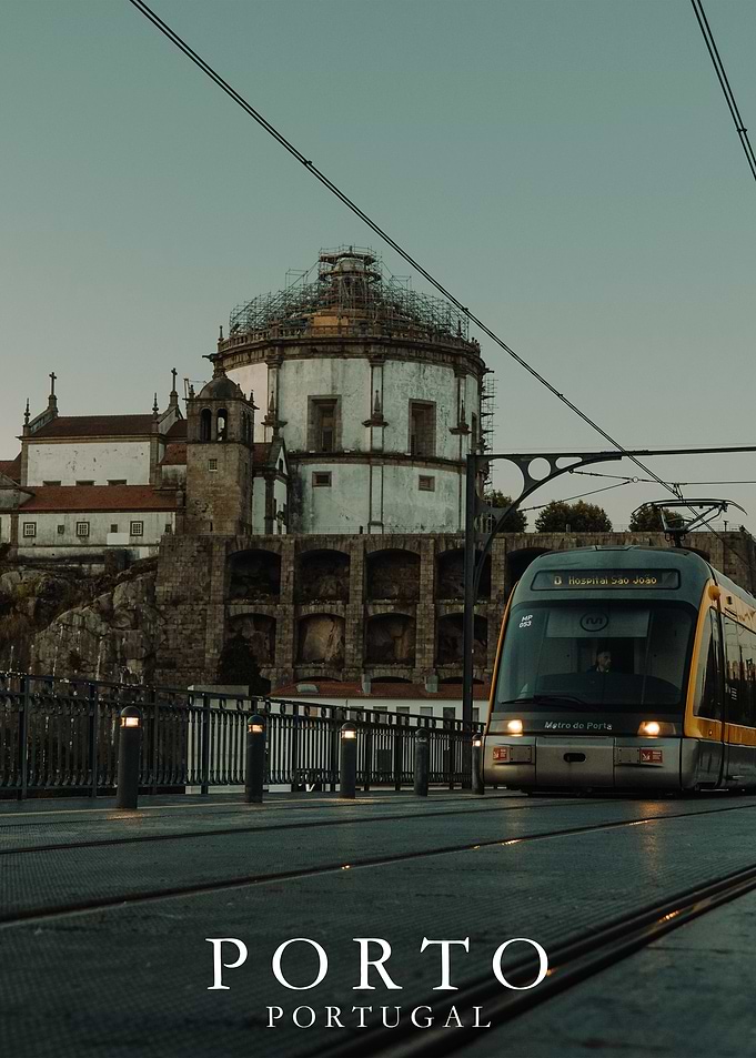 Porto Tram and Church