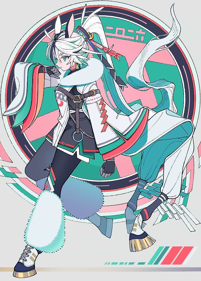 Anime Character with Rabbit Ears