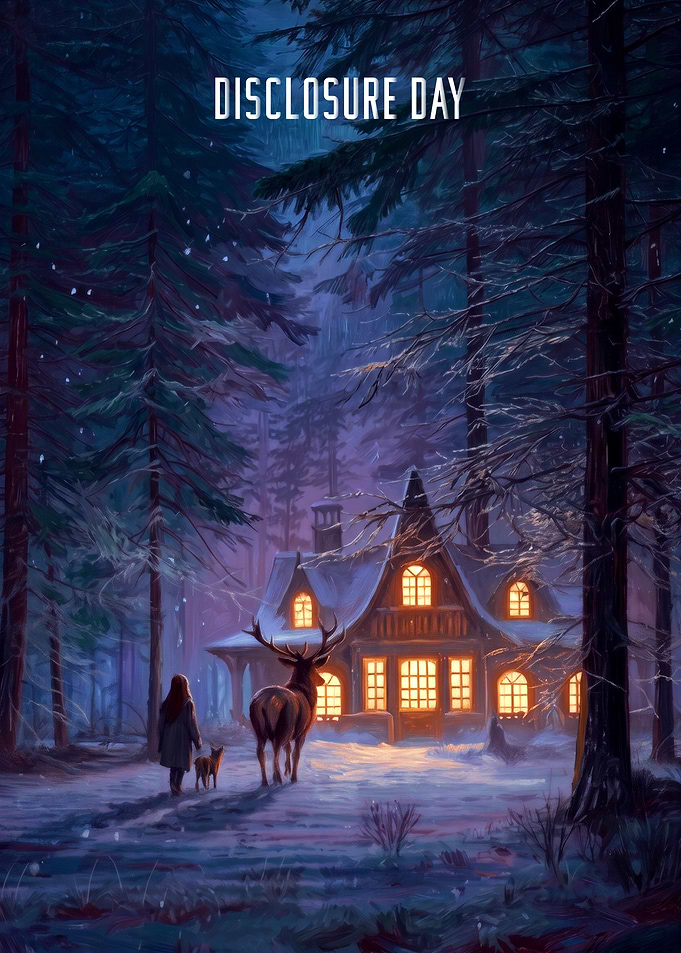 Disclosure Day Forest Cabin Scene