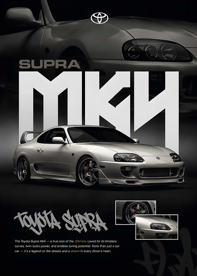 Toyota Supra MK4 Poster