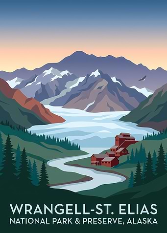 Wrangell-St. Elias National Park Poster