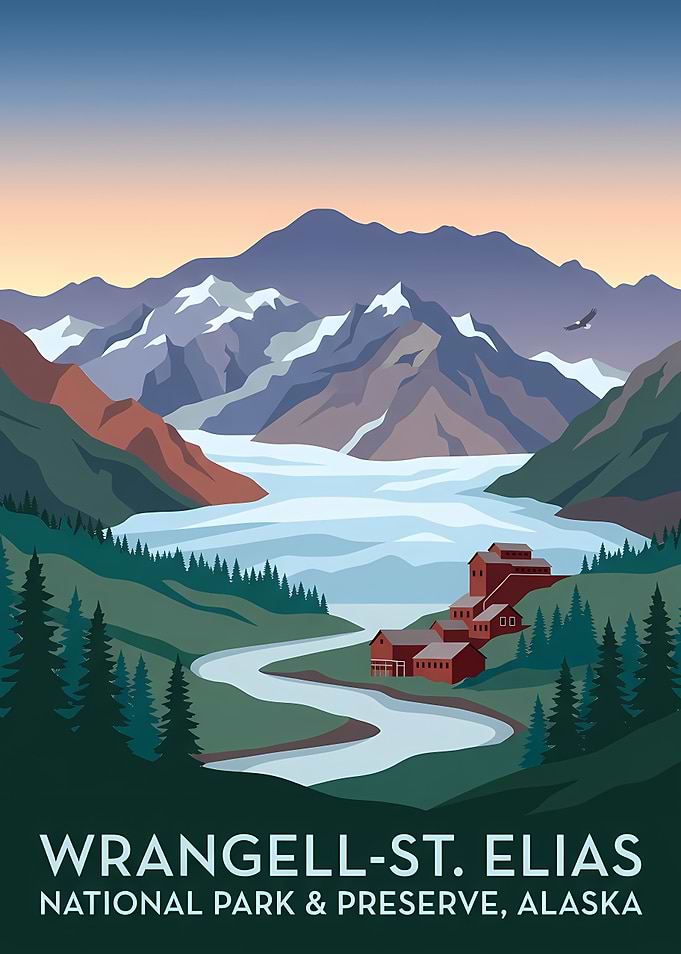Wrangell-St. Elias National Park Poster