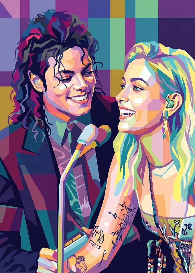 Michael Jackson and Paris Jackson wpap