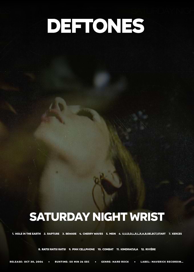 Deftones Saturday Night Wrist Album Cover