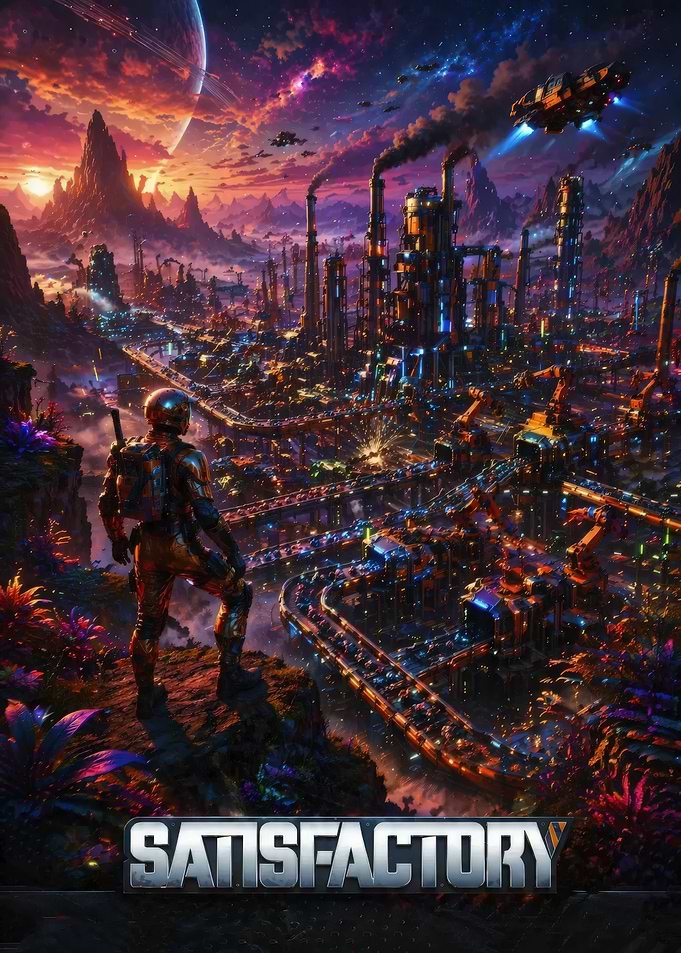 Satisfactory Game Poster