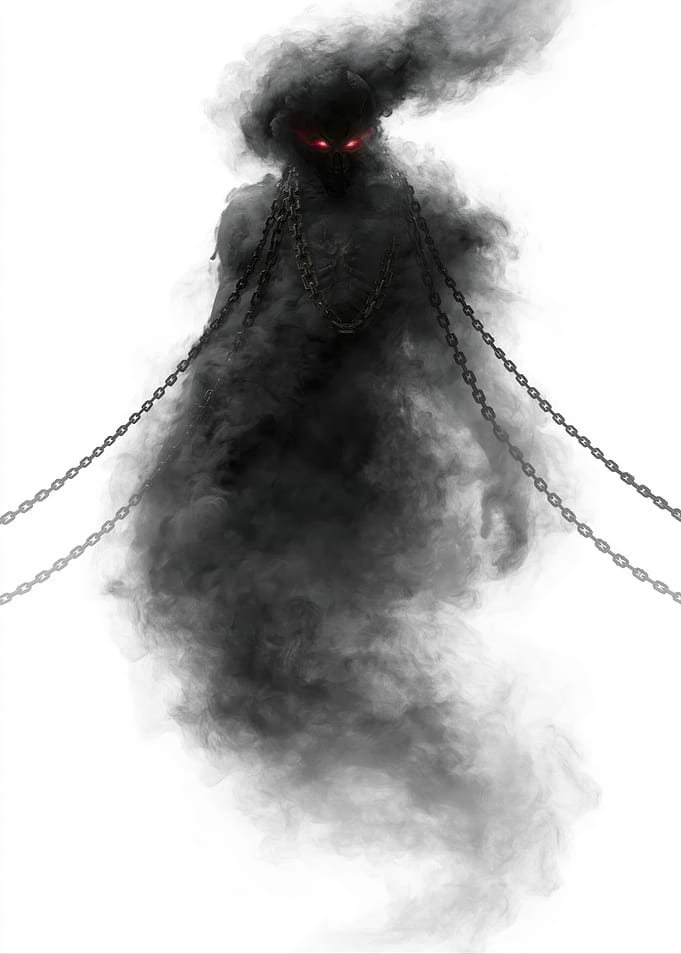 Dark Smoke Ghost with Chains