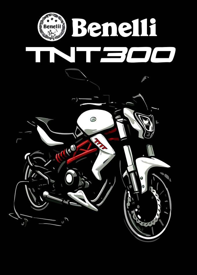 Benelli TNT300 Motorcycle Illustration