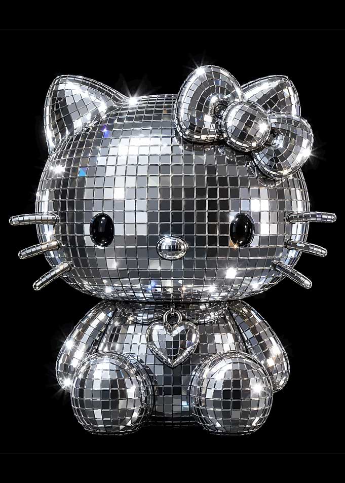 Disco Ball Hello Kitty