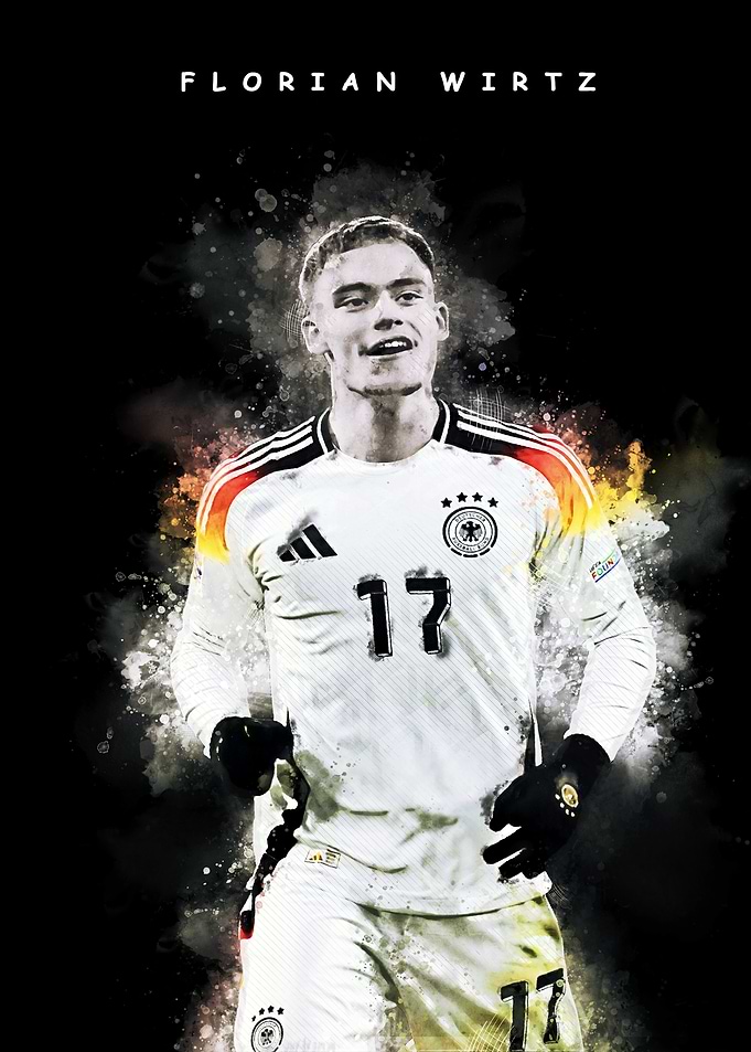 Florian Wirtz Soccer Art