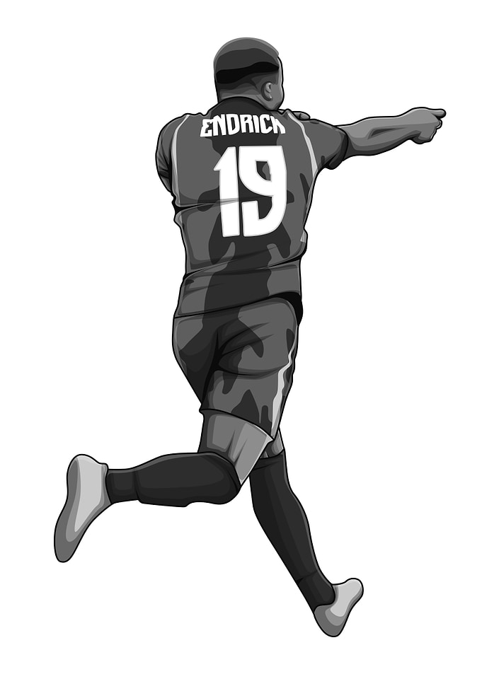 Endrick Black and White Version