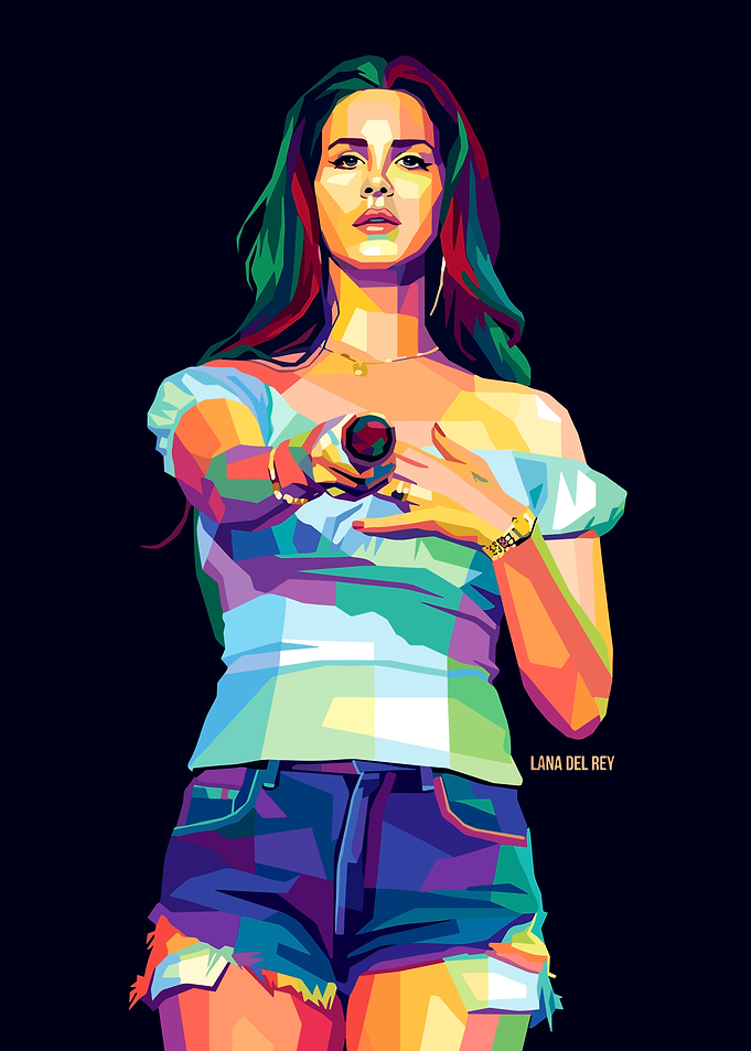 Lana Del Rey Pop Art Portrait