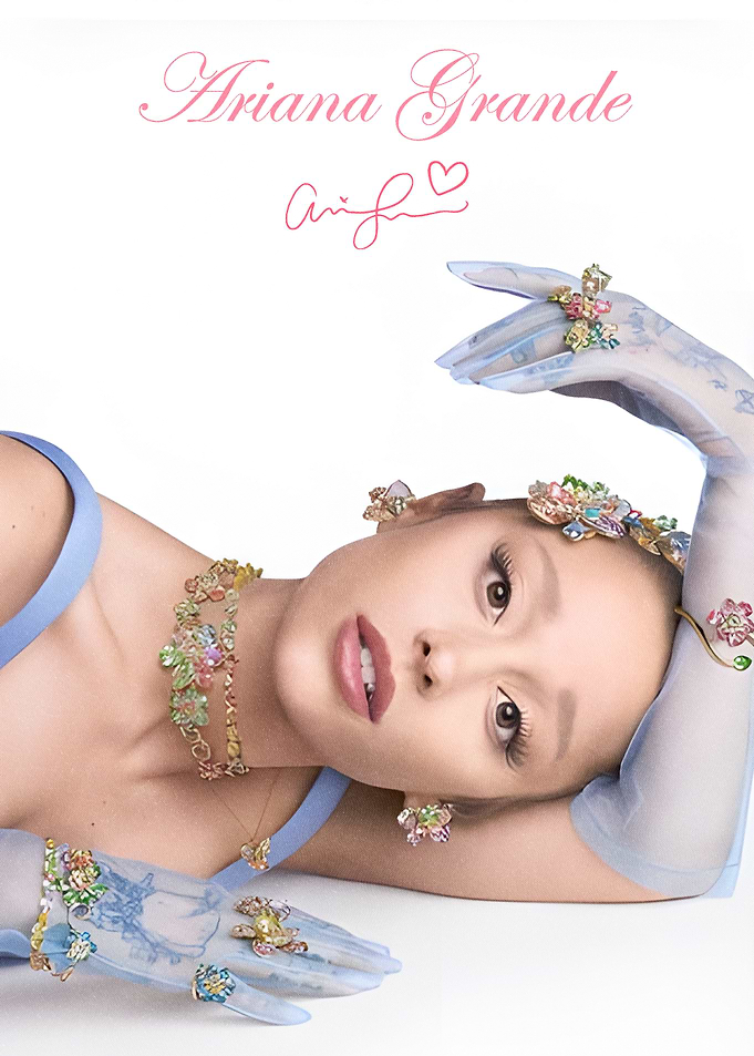 Ariana Grande in Floral Jewelry